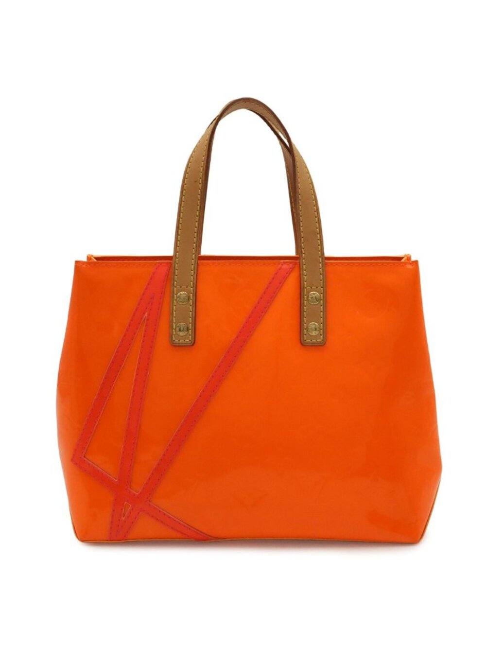 Louis Vuitton Monogram Vernis Fluo Reade PM Handbag Mini Tote Patent Leather
